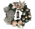 Christmas Wreath Artificial Flowers Champagne 25cm Christmas Wreaths Christmas Fireplace Wreath For Christmas Decor