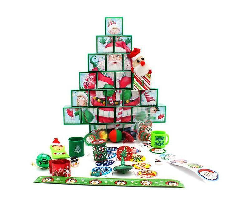 Gigbuff Cam Secret Santa Advent Calendar Pre-Filled with 24 Toys/Stickers