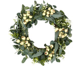 Green Eucalyptus Wreath,Artificial Eucalyptus Leaves Wreath