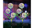 Outdoor Christmas Decorations, 2 Pack Upgraded Solar Dandelion Outdoor Lights, Waterproof Solar Christmas Garden Stake Lights Solar Christmas Pathway