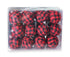 Plaid Ball Ornaments Christmas Decor Fabric Wrapped Balls Xmas Holiday For Home Decoration,Red And Black Plaid-24/Box
