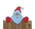 Santa Claus Fence Peeker Christmas Decoration Outdoor Festivity To The Occasion