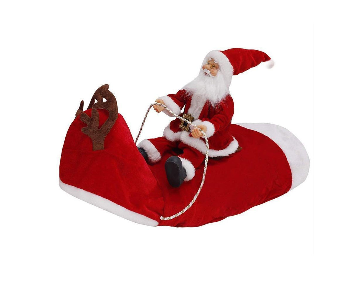 Santa Dog Costume Christmas Pet Clothes Santa Claus Riding Pet Costumes Party Dressing Up Dogs Cats Outfit For Small Medium Dogs Cats