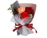 Soap Rose Flower Exquisite Vivid Nice-looking Scented Rose Soap Petals Body Soap for Valentine's Day - Red
