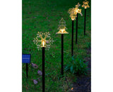 Solar Christmas Garden Stake Lights, 5-point Star, Snowflake, Tree Bell, Reindeer LED Outdoor Decorative Lights