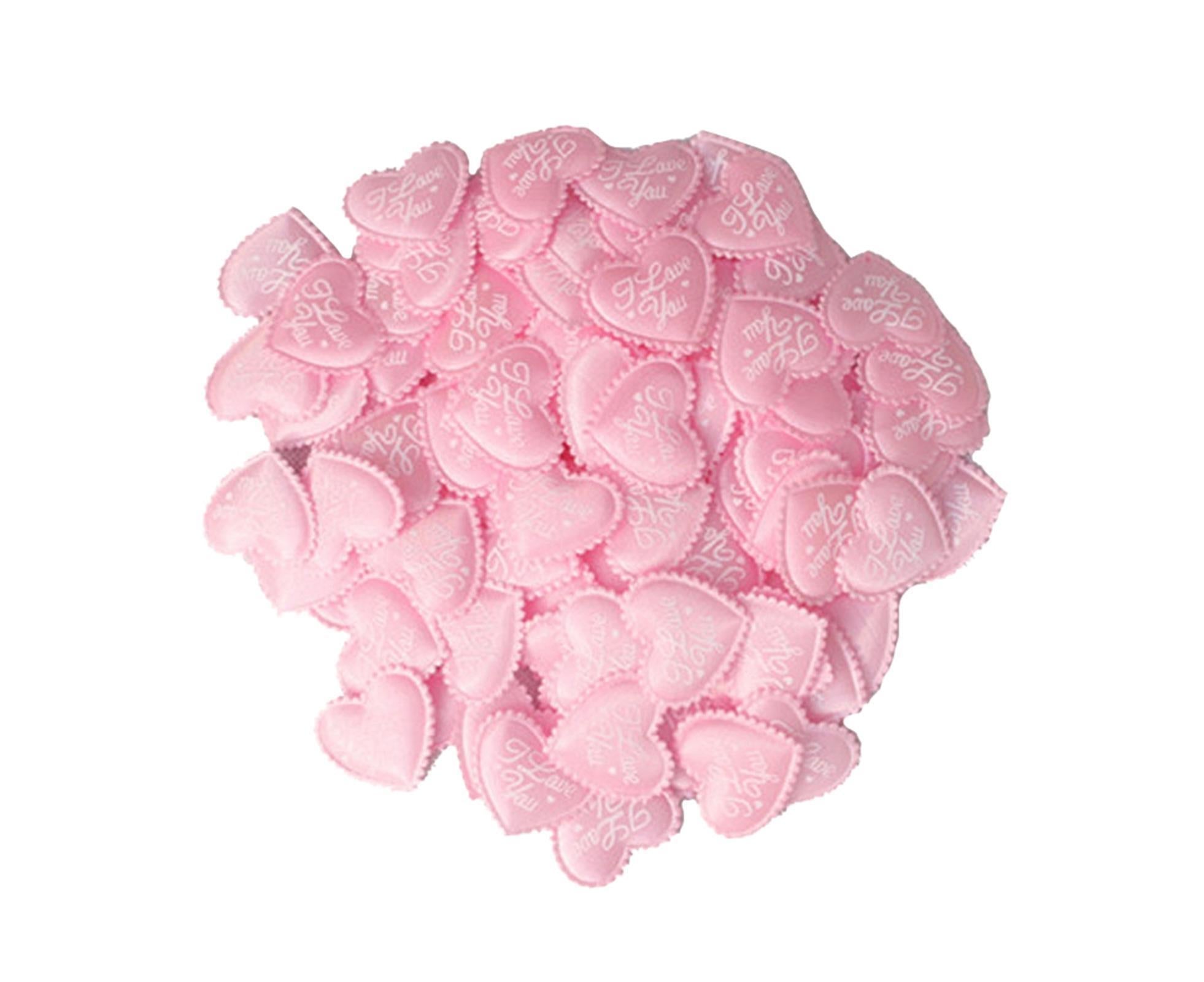 Sponge Heart Shaped Confetti Throwing Petals Wedding Valentine Gift Home Decor - Pink