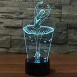 3D Optical Illusion Lamp LED Night Light Optical Illusions Night Lamp 7 Colors Touch Bedside Lamp