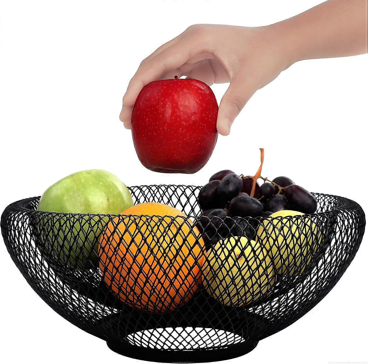 Fruit Bowl Black Fruit Basket Metal Bowl Black Metal Basket Decorative Bowl Black Fruit Bowl Modern Fruit Bowl Fruit Basket