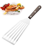 Heat Resistant Fish Spatula - Stainless Steel Metal Spatula for Non-Stick Pans - Premium Spatula