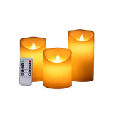 LED Candles Flameless Candles Warm White LED Candle Lights Electric Flickering LED Wick Lamp with Remote Control Timer Function