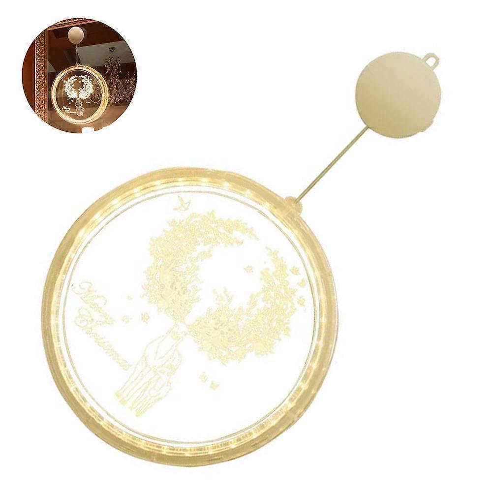Christmas Decorative String Lights for Window, Acrylic LED Night Lights for Christmas, Birthday Decoration