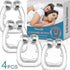 4PCS Silicone Grip Anti-Snore Nose Clips Sleep Aid Tray Guard Night Device