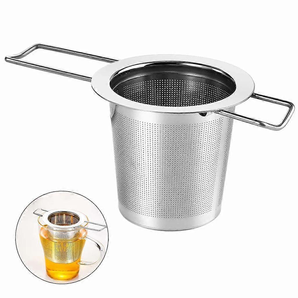 Tea Strainer Tea Filter Made of 304 Stainless Steel with Foldable Handle Design Reusable Extra Fine Mesh Strainer