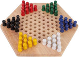Chinese Checkers Wooden Building Board Games for babies Classic Set Halma Halma Family Strategy Pieces