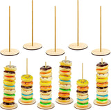 Wooden Donut Stand, Removable Donut Holder, Party Supplies for Wedding, Birthday (Round Style)