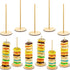 Wooden Donut Stand, Removable Donut Holder, Party Supplies for Wedding, Birthday (Round Style)