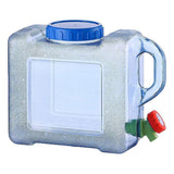 Water Container Water Storage Bucket with Faucet Portable Water Canteen for Outdoor Camping Hiking Picnic