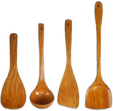 4 Pieces Kitchen Utensil Sets Wooden Cooking Utensil Set