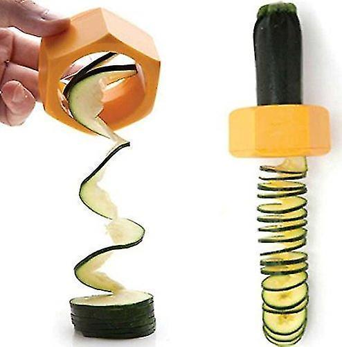 2pcs Creative Kitchen Gadget Spiral Cucumber Slicer Nut Shape Vegetable Cutter