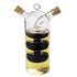 2-in-1 Double Layer Bottle Sauce Oil Vinegar Glass Bottle Condiment Seasoning Sealed Kitchen