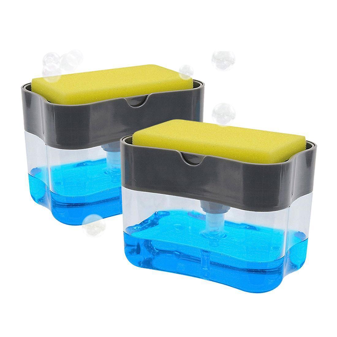 Soap Dispenser Pump With Sponge Manual Press To Clean Liquid Dispenser Container Manual Press Soap Storage Kitchen Tool