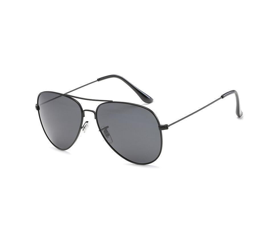 SPLOV Aviation Polarized Sunglasses Men and Women Brand Designer Pilot Sun Glasses Classic Coating Driving - Black Grey