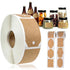 300pcs Vintage Blank Kraft Paper Sealing Sticker Diy Kitchen Classification Baking Packaging Self-adhesive Paper Label Gift Tags