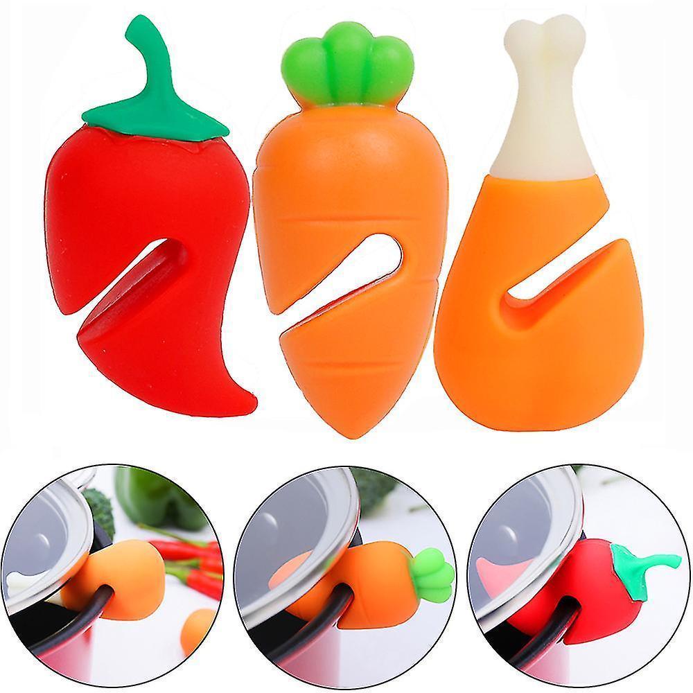 Silicone Pot Lid Holder Anti-spill Rack Heat-resistant Anti-overflow Stoppers Pot Cover Lifter Holder Durable Kitchen Gadgets