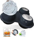 Ice Cube Mold In Pink Shape, Ice Ball Molds 4 Pieces Ice Cube Container Silicone