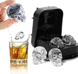 3d Skull Ice Tray Skull Silicone Moulds Skull Flexible Silicone Ice Cube Mould