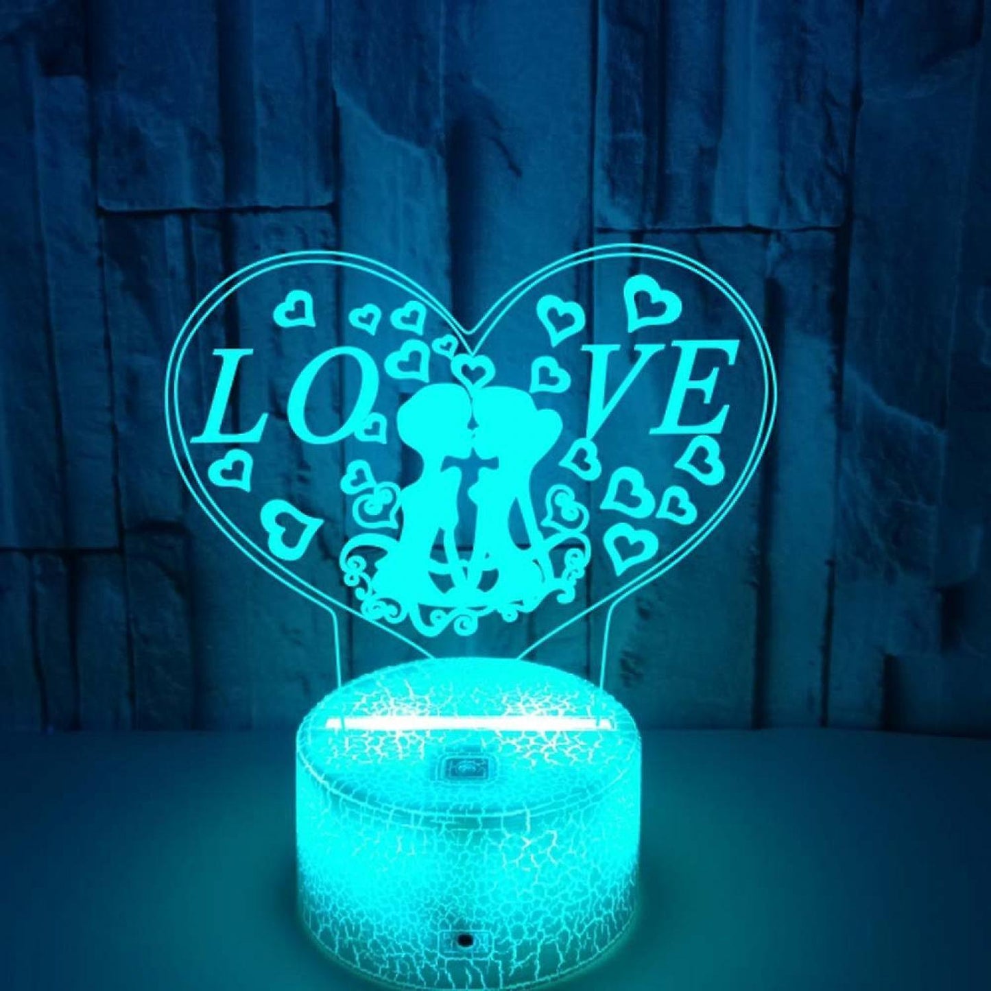 Love 3D night light 3D Illusion  Acrylic Lamp Visu