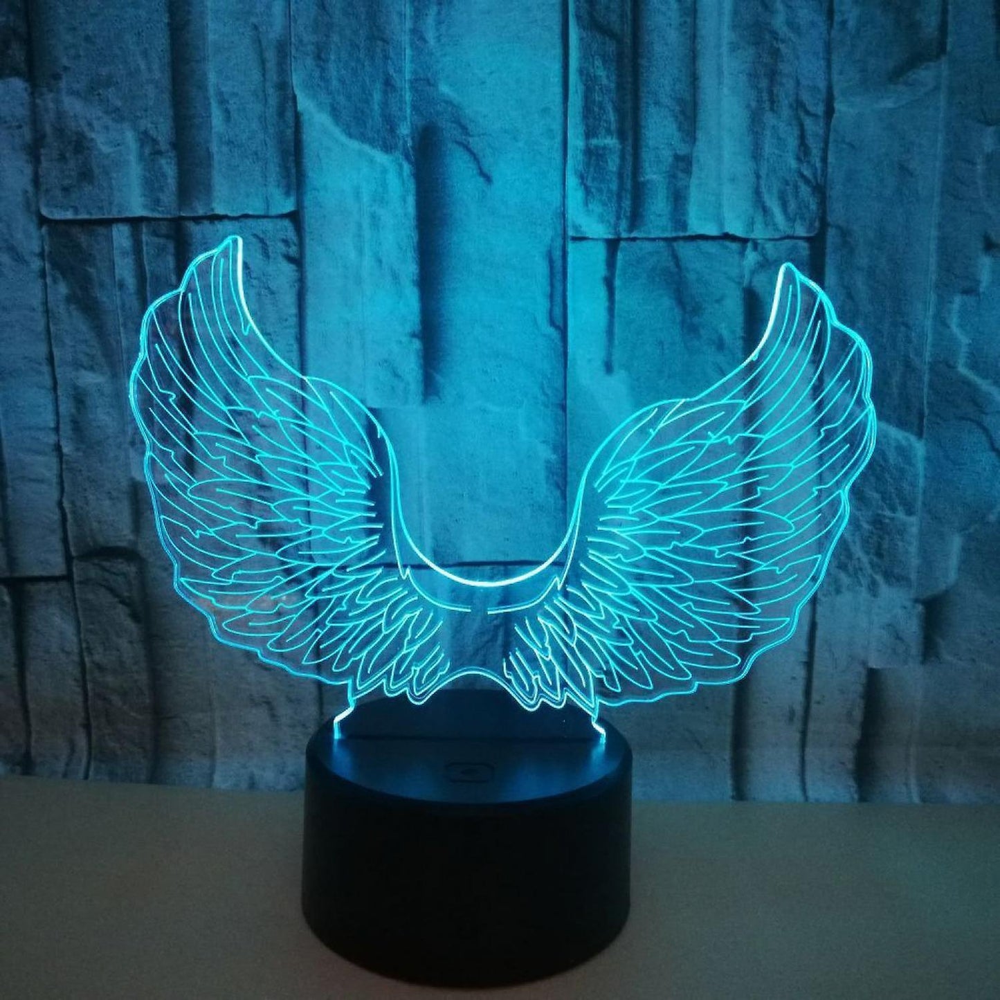 3D Angel Wing Night Light Lamp Illusion Night Ligh
