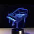 3D Lamp Illusion Piano Night Light Decor 16 Colors