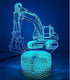 JUSCH 3D Excavtor Car Truck Night Light Table Desk Optical Illusion