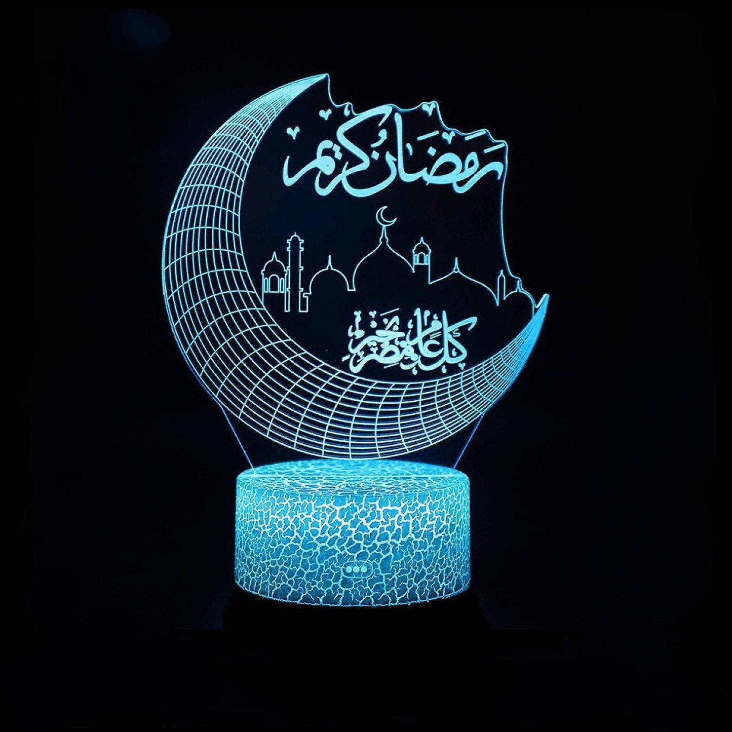 3D Night Light LED Illusion Desk Table Lamp 16 Color