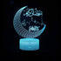 3D Night Light LED Illusion Desk Table Lamp 16 Color
