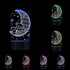 Koala Lying on The Moon 3D Effect Optical Illusion Night Light Nursery babies Room Decor Table Lamp Sleepy LED Illuminated Light
