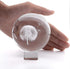 3D Dandelion Crystal Ball PaperweightLaser Engraved Glass Sphere Display Globe Meditation Ball Home Decor with Crystal Stand