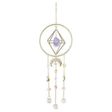 Crystal Prism - Handmade Gold Plated Suncatcher Chandelier Hanging Crystal Tracery