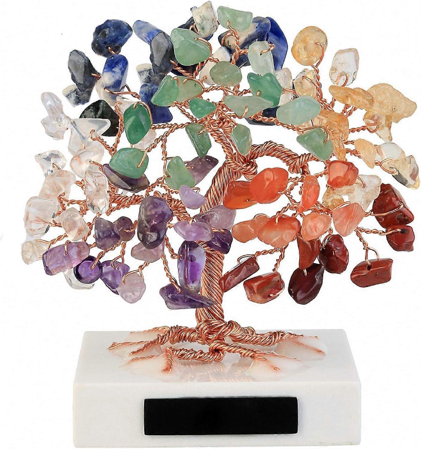 Premium quality natural chakra crystal tree with healing properties