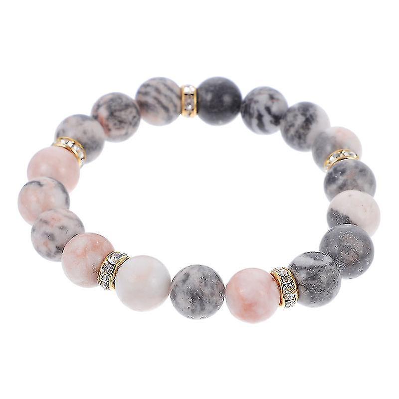 1pc Women Bohemian Style Crystal Stone Relieve Anxiety Bracelet (assorted Color)