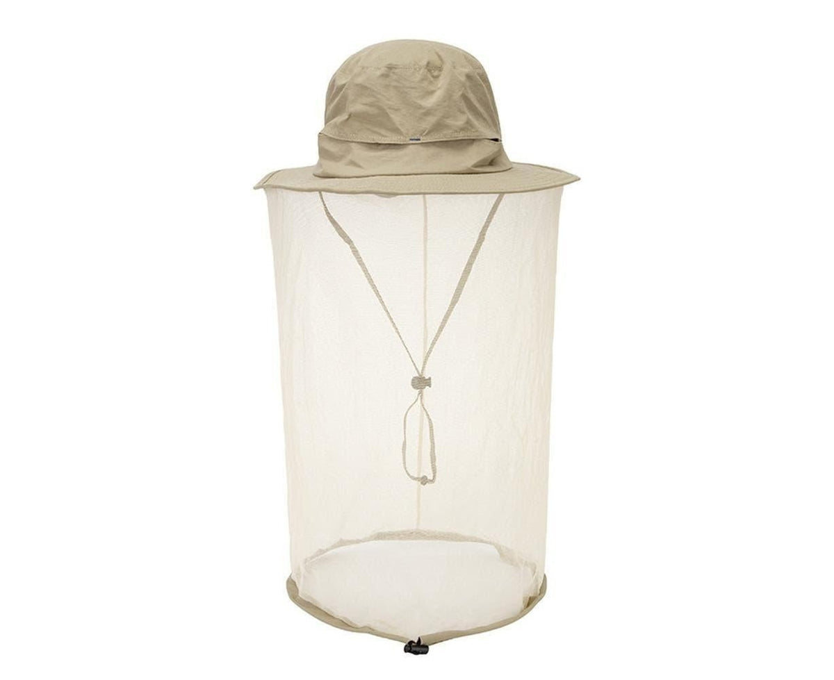 Outdoor Women Men Anti Bug Bee Mosquito Hat Head Net Sun Protection Bucket Cap-Khaki