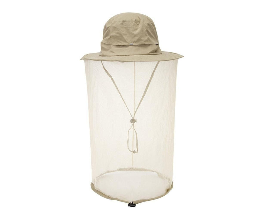 Outdoor Women Men Anti Bug Bee Mosquito Hat Head Net Sun Protection Bucket Cap-Khaki