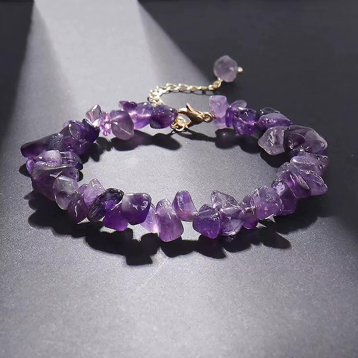 Healing Crystal Stone Beads Stretch Bracelets Crystal Bracelet Natural Gemstones Round Beads Energy Power Crystal Chakra Reiki Healing Elastic Stretch