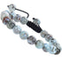 Natural Healing Power Gemstone Crystal Beads Unisex Adjustable Macrame Bracelets 8mm
