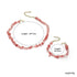 Pink Crystal Beaded Natural Stone Bracelet