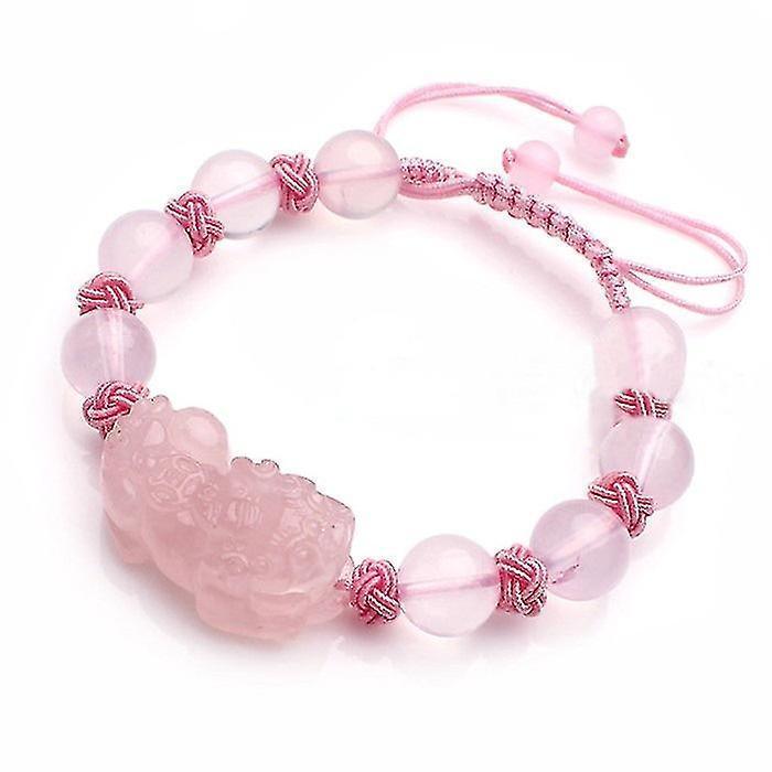 Pink Women's Bracelet Natural Pink Crystal Bracelet