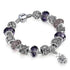 Purple Crystal Beads Women Bracelet Diy Gift