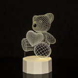 babies Night Light 3D Bedroom Decor Illusion Lamp 3D Creative