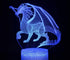 3D Dragon Lamp Night Light 3D Illusion lamp  16 Color